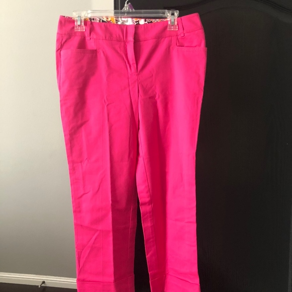 Cache Pants - Cache Pink Cuffed Capri Pants